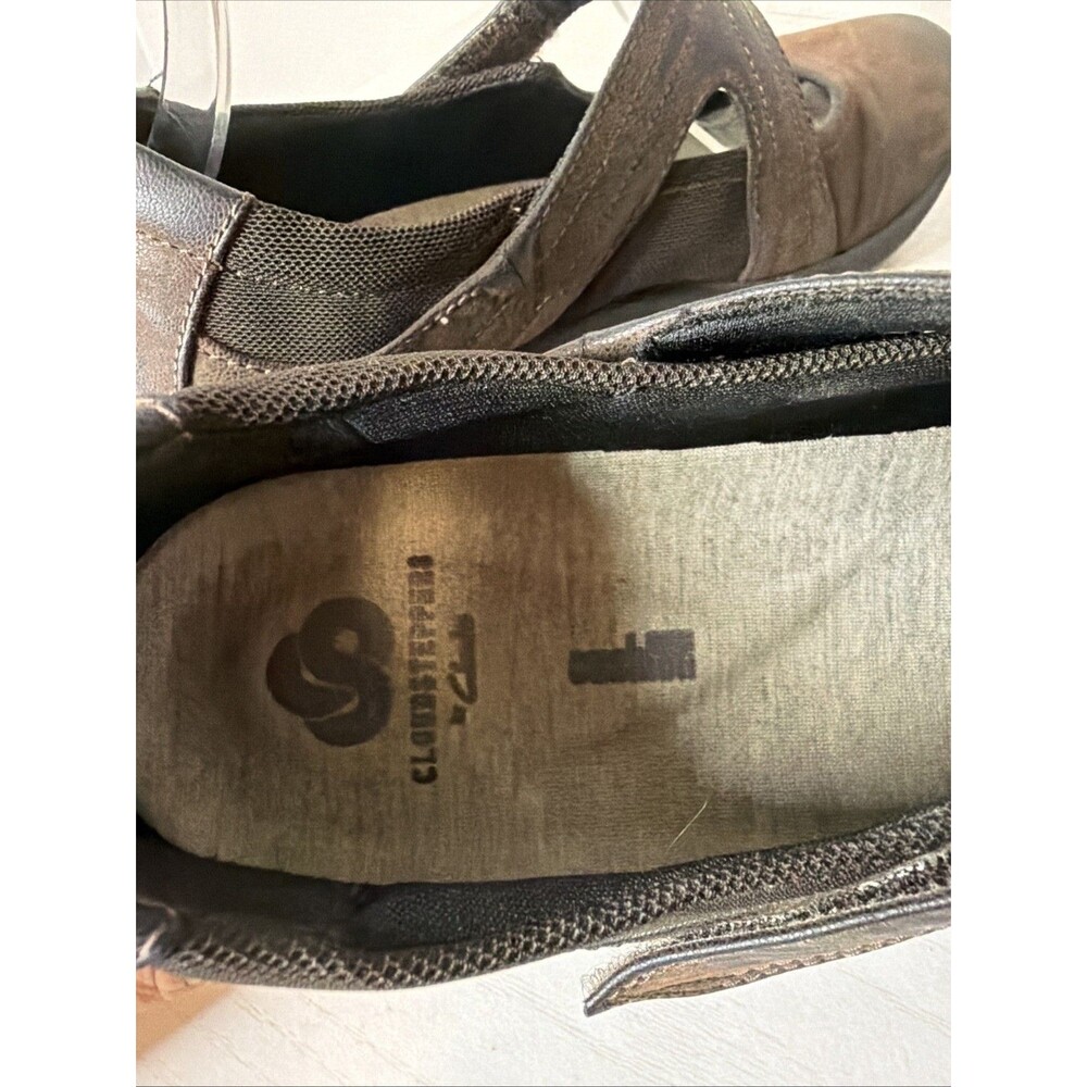 Clarks Cloudsteppers Casual Slip On Mary Jane Womens Size 10 M Brown Walking - Picture 7 of 9